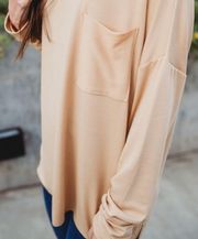 Wishlist | PINK pocket long sleeve tee