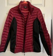 32 Degrees Red/Black Puffer Jacket Lightweight Women's Size M Medium