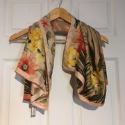 Adrienne Landau Studio Silk Floral Scarf