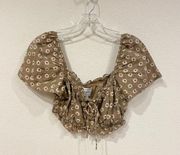 Floral Crop Top Size XS EUC