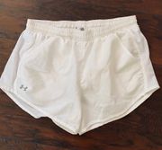 Under Armour White Running Shorts