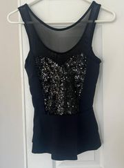 Sequin Peplum Top