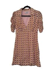 Charlie Holiday Geometric Printed Pink Dress Size 4, NWOT