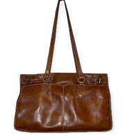 Patricia Nash Olivenza Heritage Tan Leather Tote