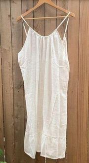 Kona Sol White Tiered MIDI Cover Up Dress Size XL. New With Tags