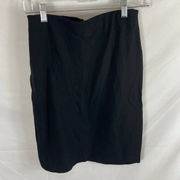 Philosophy Zip Back Fitted Black Skirt Size 2