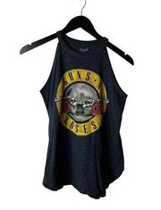 Guns N' Roses Tank Top Womens Gray Medium M Graphic Cotton Sleeveless Shirt