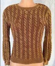 - Brown, Elegant, Knit Sweater