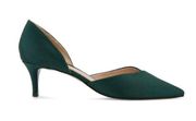 Green Pumps Short Heels Women Shoes Size 8.5