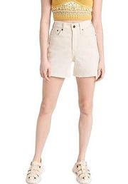 House of Harlow 1960 Women's Size 29 Cream High Rise Mom Bermuda Shorts