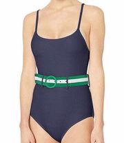 Jessica Simpson Navy Blue One Piece Swimsuit Sz.S NWT