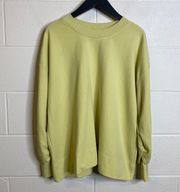 VIV Light Yellow Long Sleeve Scrunch Detail Pullover Sweater Size 1X