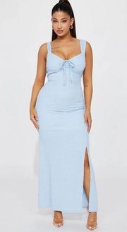 Baby Blue Midi Dress