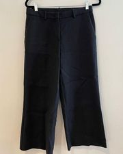 Theory Wide Leg Cropped Trousers Size 8