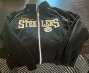 women’s Large sequin Pittsburgh Steelers zip up jacket. GUC.