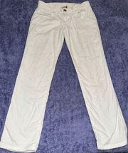 VINTAGE JUICY COUTURE MADE IN AMERICA WHITE STRAIGHT LEG JEANS WOMENS SIZE 2 EUC