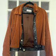 Line&Dot corduroy and leather jacket.