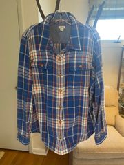 L.L. Bean Cotton Long Sleeve Shirt Plaid 1X