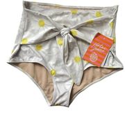 NEW Kortni Jeane wrap front daisy swim bottom medium