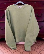 WeWoreWhat mid weight long sleeve oversized fit  sweatshirt - sage green M
