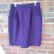 Simply Vera Purple wool skirt