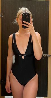 Black One Piece Swimsuit
