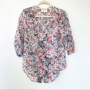 Yumi Kim Silk Floral Blouse