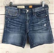 Anthropologie Pilcro And The Letterpress 26 2 Jean Shorts Stet Cuffed Blue Denim