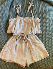 She+Sky Tan Romper