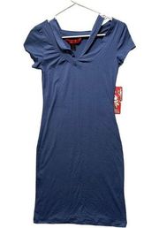 Women's Blue Logo T-Shirt Dress Size S