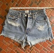 Calvin Klein Distressed Cutoff Vintage Shorts