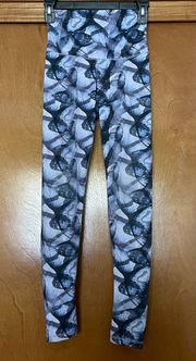 Define Your Inspiration Butterfly Printed High Waisted Leggings Size Medium