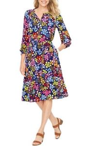 Talbot FIT & FLARE DRESS - STARBURST FLORAL size L