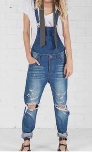 One Teaspoon Felix Chambray Overall Size 30 Blue Cult