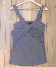 Twist Tank Heathered Brown Size Small