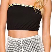 LA Hearts ⭐️NEW⭐️  Black daisy tube top