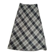 Chadwicks of Boston Skirt Womens 10 Tall Long Midi Wool Blend Plaid Tartan Lined