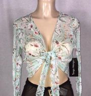 Tango  Mesh Floral Top