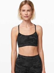 Lululemon Flow Y Bra *Nulu Incognito Camo Multi Grey Size 10