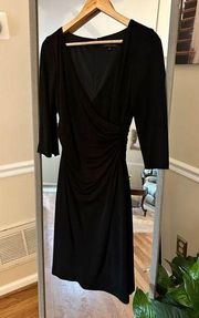 David Meister Size 2 Black Dress