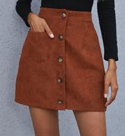 Corduroy Skirt