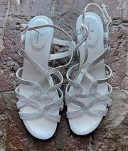 Bandolino silver sparkly sandals