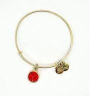 Alex and Ani Red July Birthstone Expandable Bracelet