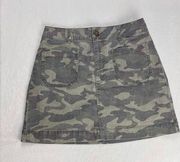 Copper Key Camo washed Skirt