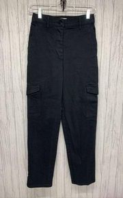 Womens Size 2 Wilfred Free Black Cargo Denim Pants EUC