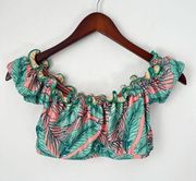 ModCloth High Dive Floral Swim Top Sz Med 🟢