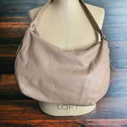 Stone Mountain Taupe Leather Shoulder‎ Bag
