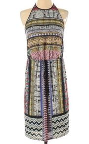 Clover canyon mixed print halter dress