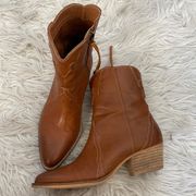 Beast Brown Cowboy Booties