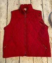 Ann Taylor Red Vest Size Large EUC
